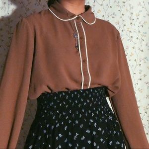 contemporary caramel blouse!